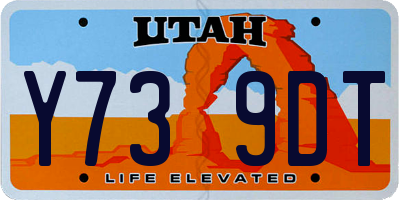 UT license plate Y739DT