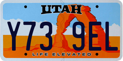 UT license plate Y739EL