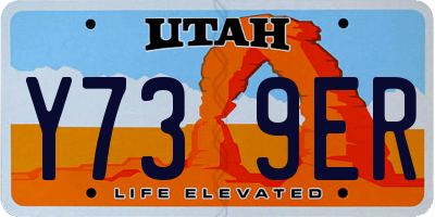 UT license plate Y739ER