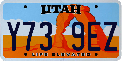 UT license plate Y739EZ