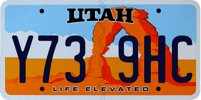 UT license plate Y739HC