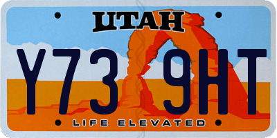 UT license plate Y739HT