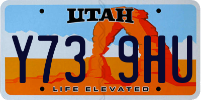 UT license plate Y739HU