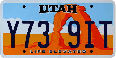 UT license plate Y739IT