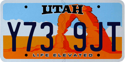 UT license plate Y739JT