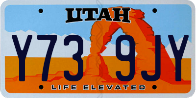 UT license plate Y739JY