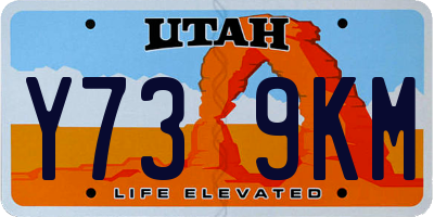 UT license plate Y739KM