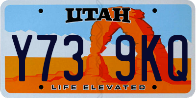 UT license plate Y739KQ