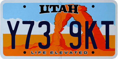 UT license plate Y739KT