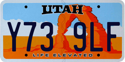 UT license plate Y739LF
