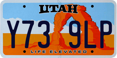 UT license plate Y739LP