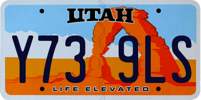 UT license plate Y739LS