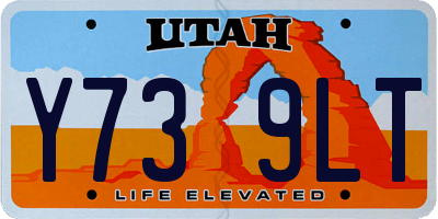 UT license plate Y739LT