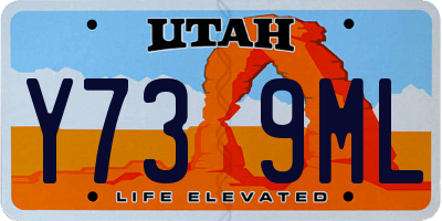 UT license plate Y739ML