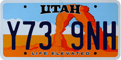 UT license plate Y739NH