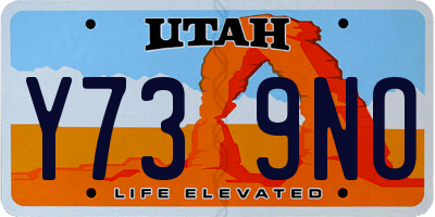 UT license plate Y739NO