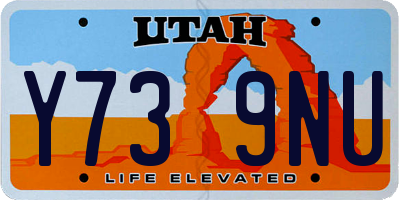 UT license plate Y739NU
