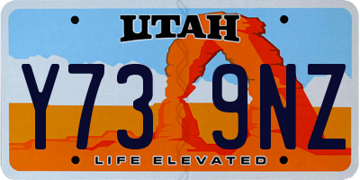 UT license plate Y739NZ