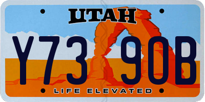 UT license plate Y739OB