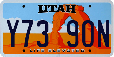 UT license plate Y739ON