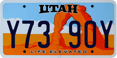 UT license plate Y739OY