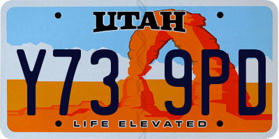 UT license plate Y739PD