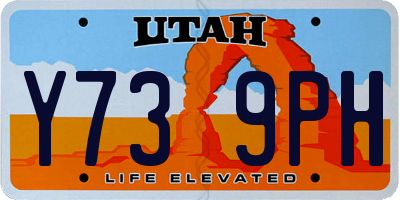 UT license plate Y739PH