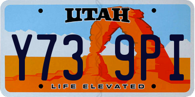 UT license plate Y739PI