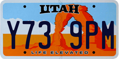 UT license plate Y739PM