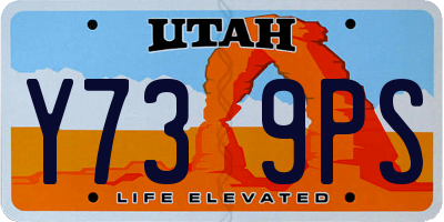 UT license plate Y739PS