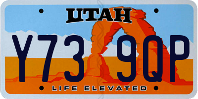 UT license plate Y739QP