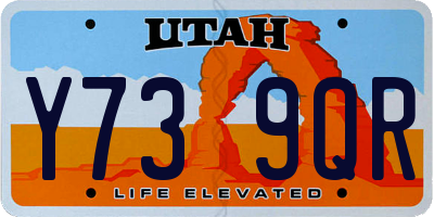 UT license plate Y739QR