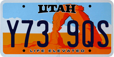 UT license plate Y739QS