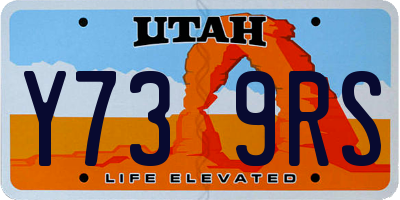 UT license plate Y739RS