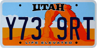 UT license plate Y739RT