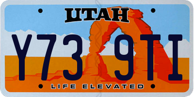 UT license plate Y739TI