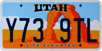 UT license plate Y739TL