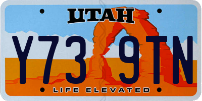 UT license plate Y739TN