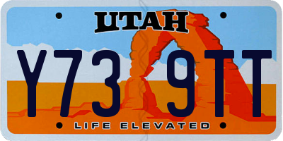 UT license plate Y739TT