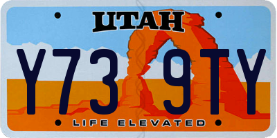 UT license plate Y739TY
