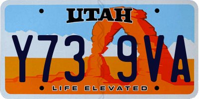 UT license plate Y739VA