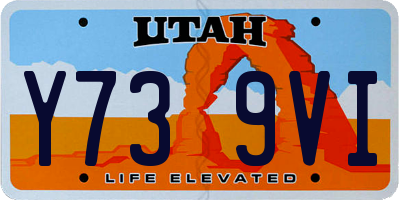 UT license plate Y739VI