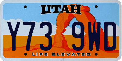 UT license plate Y739WD