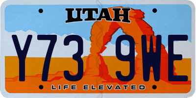 UT license plate Y739WE