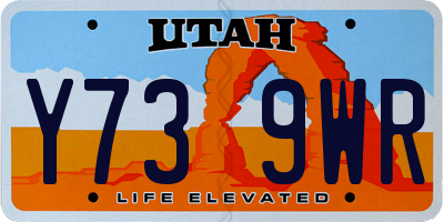 UT license plate Y739WR