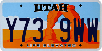 UT license plate Y739WW