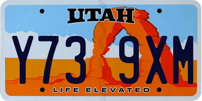 UT license plate Y739XM