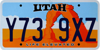 UT license plate Y739XZ