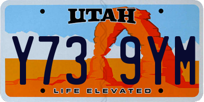 UT license plate Y739YM