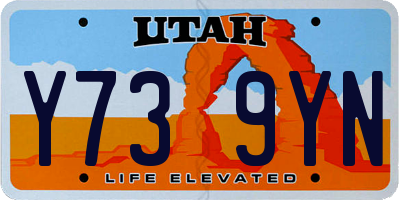 UT license plate Y739YN